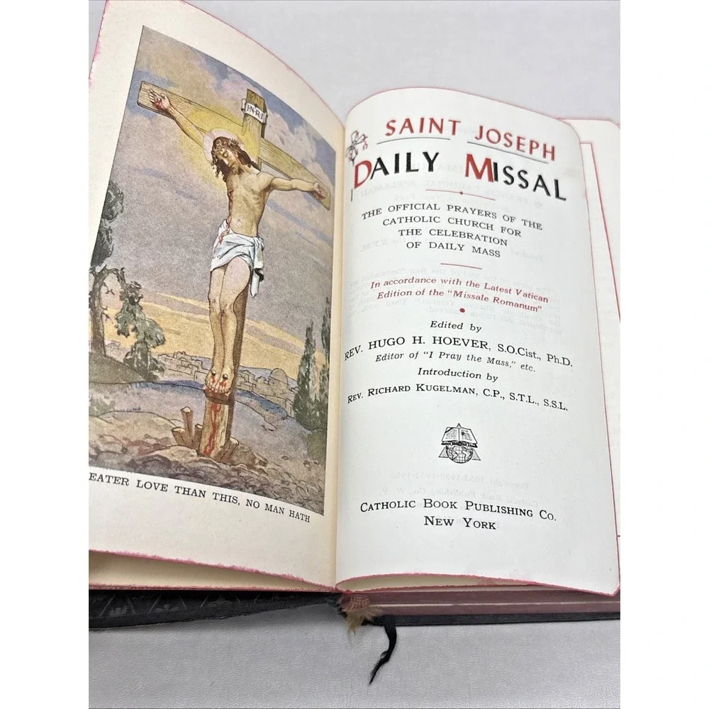 Vtg 1950 St Joseph Daily Missal Official Catholic Prayer Book Mass Catholic 50s